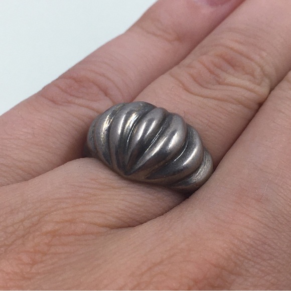 .925 Vintage sterling silver ring - Picture 3 of 13